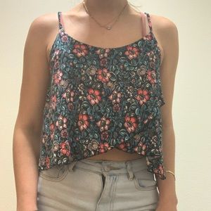 Floral crop top